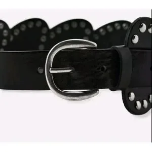 Zara | Accessories | Zara Leather Studded Heart Waist Belt  display picture 1